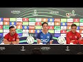 Rueda de prensa previa a la final en Leipzig