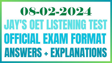 OET LISTENING TEST 06.02.2024 #oet #oetexam #oetnursing #oetlisteningtest