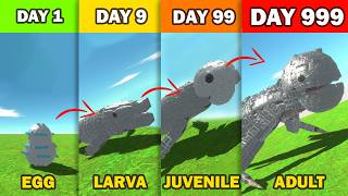 Ningen Sea Monster Growth Stages Simulated in ARBS