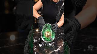 Crystal Avocado Cutting ASMR 🥑💎 Satisfying Crunch Sounds #shorts