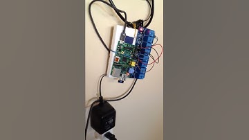 Raspberry pi opens garage door