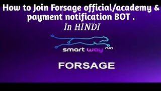 How to join Forsage official telegram channel / academy & payment notification bot.. screenshot 2