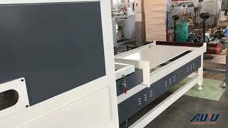 Automatic Vacuum Membrane Press Machine AUYU MACHINERY Dual working table