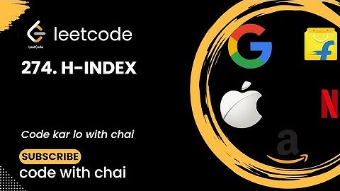 274. h-index leetcode java || leetcode 274|| leetcode 150 interview question||#leetcode#codewithchai