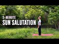 3-Minute Guided Sun Salutation | Simple Surya Namaskar Flow for Energy & Flexibility