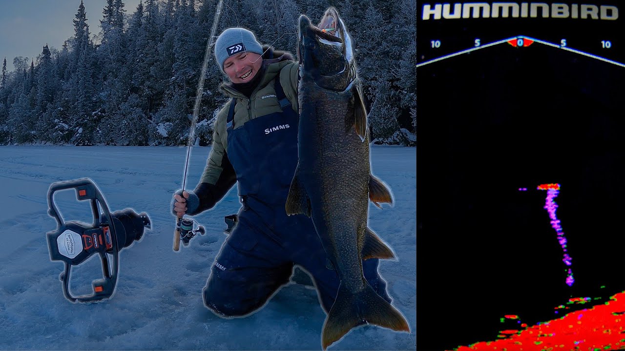 ICE FISHING LAKE TROUT WITH MY FAVORITE LURE! YouTube