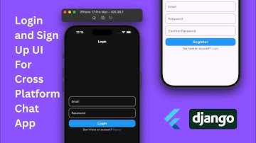 How to Create Simple Login and Signup UI in Flutter | Flutter, Django Chat App pt 5