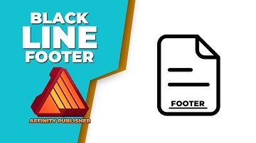 How to insert a black line into footer in Affinity publisher