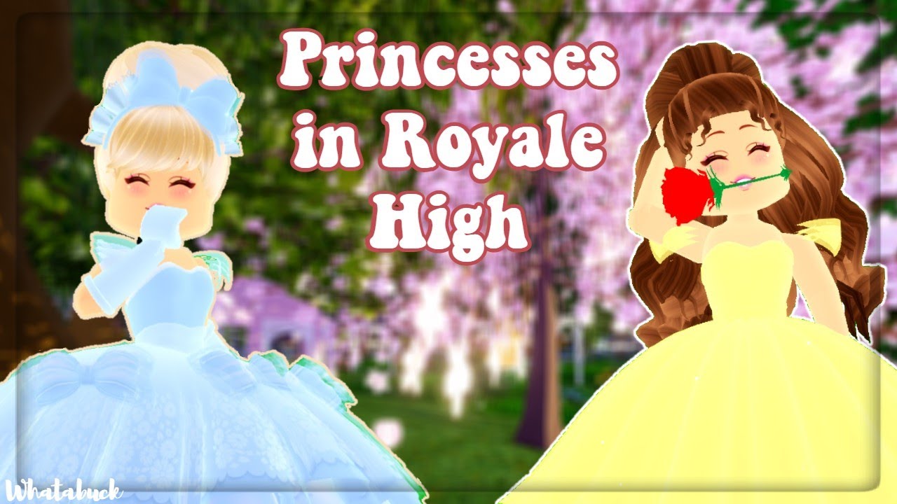 Dressing up as Different Disney Princess in Royale High 👑 - YouTube