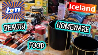 B&amp;M SHOPPING HAUL + ICELAND FOOD WAREHOUSE