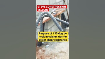 Purpose of 135 degree hook in Column ties
