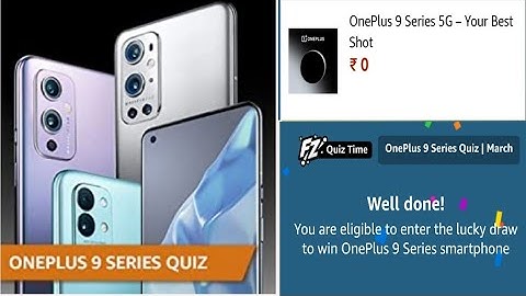 Amazon OnePlus 9 Series Quiz Answers Today || Win OnePlus 9 Series 5G