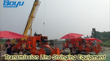 Large Transmission Line Stringing Equipment 180kN Hydraulic High Efficiency