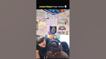 Jonathan Playing 4 Finger 1st time 💀 #jonathan #scout #mortal #esports #bgmi #payalgaming