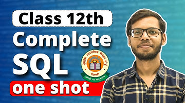 Class 12 SQL | Complete SQl in one Video | Class 12 Python | Class 12 Computer Science | in Hindi