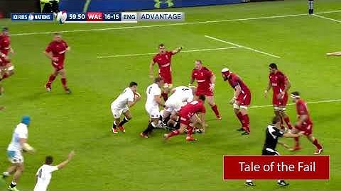 TALE OF THE FAIL - James Haskell smashes into the post in the 2015 Six Nations