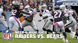 Check out the week 4 matchup between oakland raiders and chicago
bears. jay cutler threw for two touchdowns redeemed himself following
an interce...