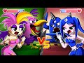 [Animation] Opila Bird Girl VS NabNab Girl Battle, With Health Bar 🎮 // Garten Of Banban Cartoon