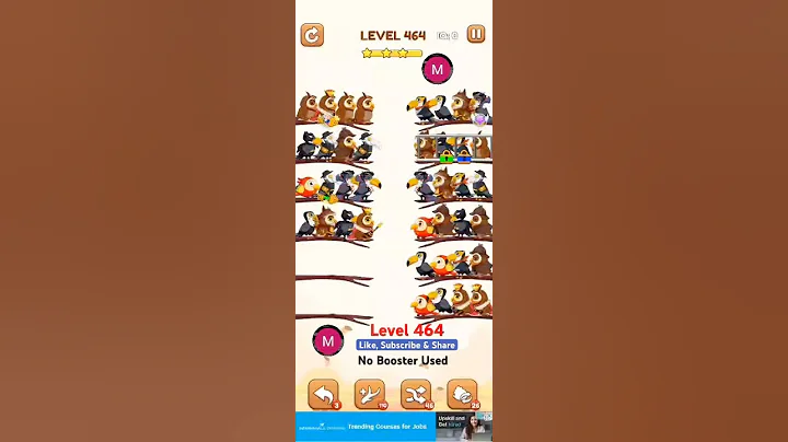 #bird #sort 2 #color #puzzle #level 464 #birdsort #colour #gaming #viral #trending #shorts #solution