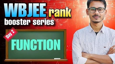 WBJEE Math Class 2 by Imrul Kayesh Sir | Functions Theory and Important Sums | Rank Booster Series