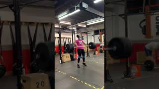 Clean touch and go plus split jerk 185lb