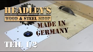 Oberfräse mit Fräslift-Eigenbau in Tisch einbauen (bench router) Teil 1/2