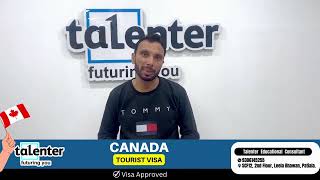 Canada Tourist Visa Approved By Talenter Educational Consultant Patiala