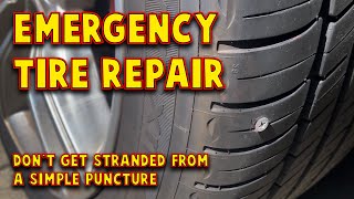 Tesla emergency tire repair  No Spare? No Problem!