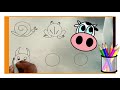 HOW TO draw Animals with the circle | 6 Simple drawing from circle for kids | #drawing