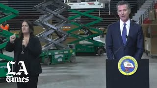 Newsom seeks to add more beds and facilities, including Kings arena