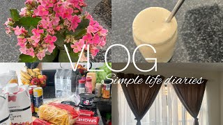 Vlog - Simple Life Diaries Lets Get It Together Curtain Hunt Grocery Haul Neilwe K