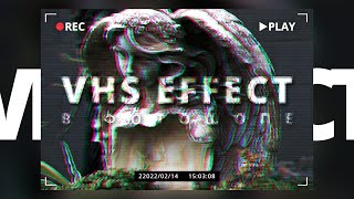 VHS эффект в фотошопе за пару минут | Глитч эффект