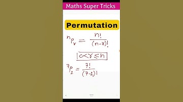 Permutation  #pi2infinity #shorts #shortvideo