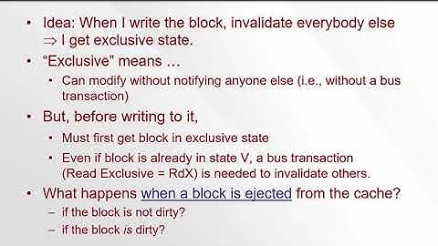 Lecture 13c. Invalidation vs update protocols