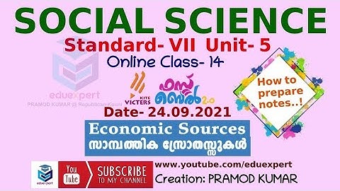 Kite Victers Online Class- Social Science,Standard-7,Unit-5, Date-24.09.2021,How to prepare notes...