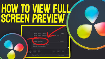 How to View Full Screen Preview in Davinci Resolve 18
