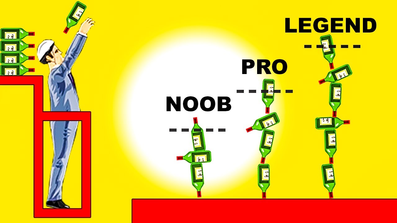 I completed this impossible bottle flip stack challenge YouTube