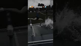 water jump steeplechase 🦘🌊#shortsviral #viral #olmpic #athlete #shortsvir #athlet 🦘🌊