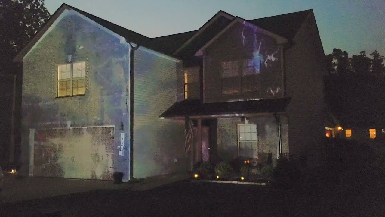 House projection mapping with Luxedo and AtmosFX YouTube