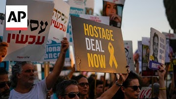 Protesters in Israel continue calls for Netanyahu to complete deal to free hostages