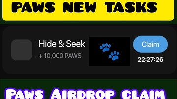 Paws New  Hide & SeekTask | How To Complete Paws New Hide & seek Task Kaise complete karen