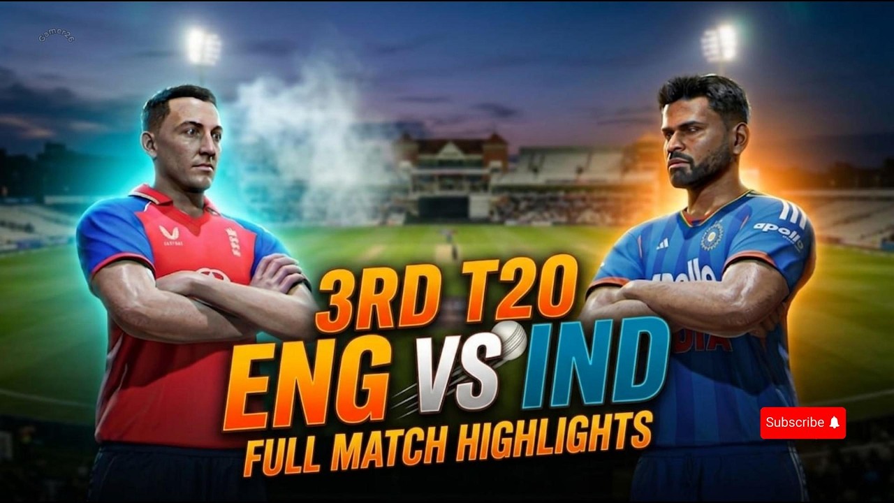 ​ENG vs IND third T20 2026 Full Match Highlights🏏 | third T20 Highlights As we speak | Cricket 26 Gameplay🔥
