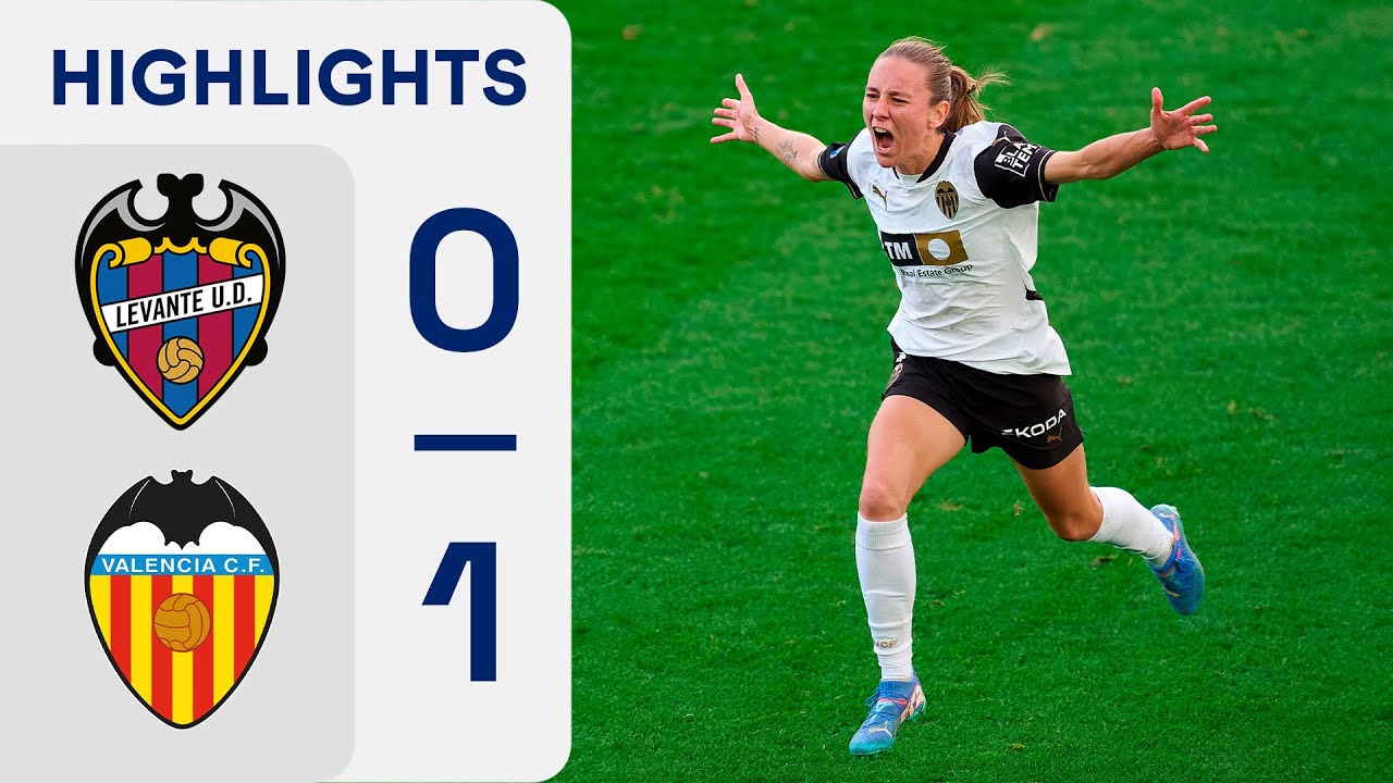 LEVANTE UD 0 - 1 VCF FEMENINO | RESUMEN LIGA F - YouTube