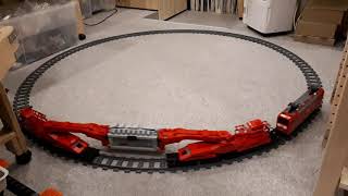 Cyberrailer Bluebrixx Trafotransport / Umbau auf 28 Achsen und 1 Meter Länge !