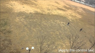 Control of a mobile agent using only bearing measurements in triangular region