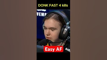 Donk’s LIGHTNING-FAST 4K – Unreal Aim! ⚡🔥 #CS2  #csgo#donk #clutch  #teamspirit