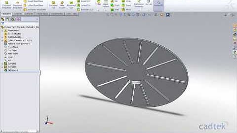 SolidWorkds - Vary Pattern