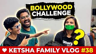 Tap Challenge 😂 Guess the Bollywood Dialogue | 6 Hilarious Rounds 🤣 | The Ketsha Family Vlog 38