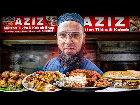 EXPLORING HIDDEN FOOD SHOPS IN RAWALPINDI | BEST MUTTON TIKKA AND KABAB | POPULAR FOOD IN SADDAR