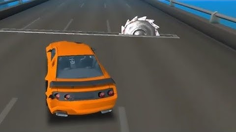 DEADLY RACE #1 Speed Red Car Bumps Challenge 3d Gameplay by Cars For Kids